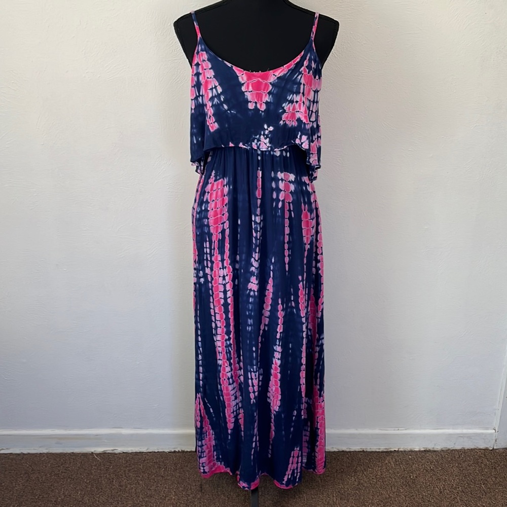Tie dye maxi dress